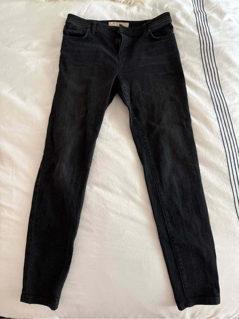 2016 Burberry Brit Black Denim Cigarette Pants
